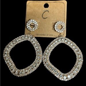 Rhinestone earrings